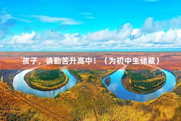 孩子，请勤苦升高中！（为初中生储藏）