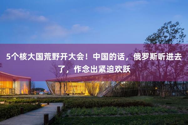 5个核大国荒野开大会！中国的话，俄罗斯听进去了，作念出紧迫欢跃